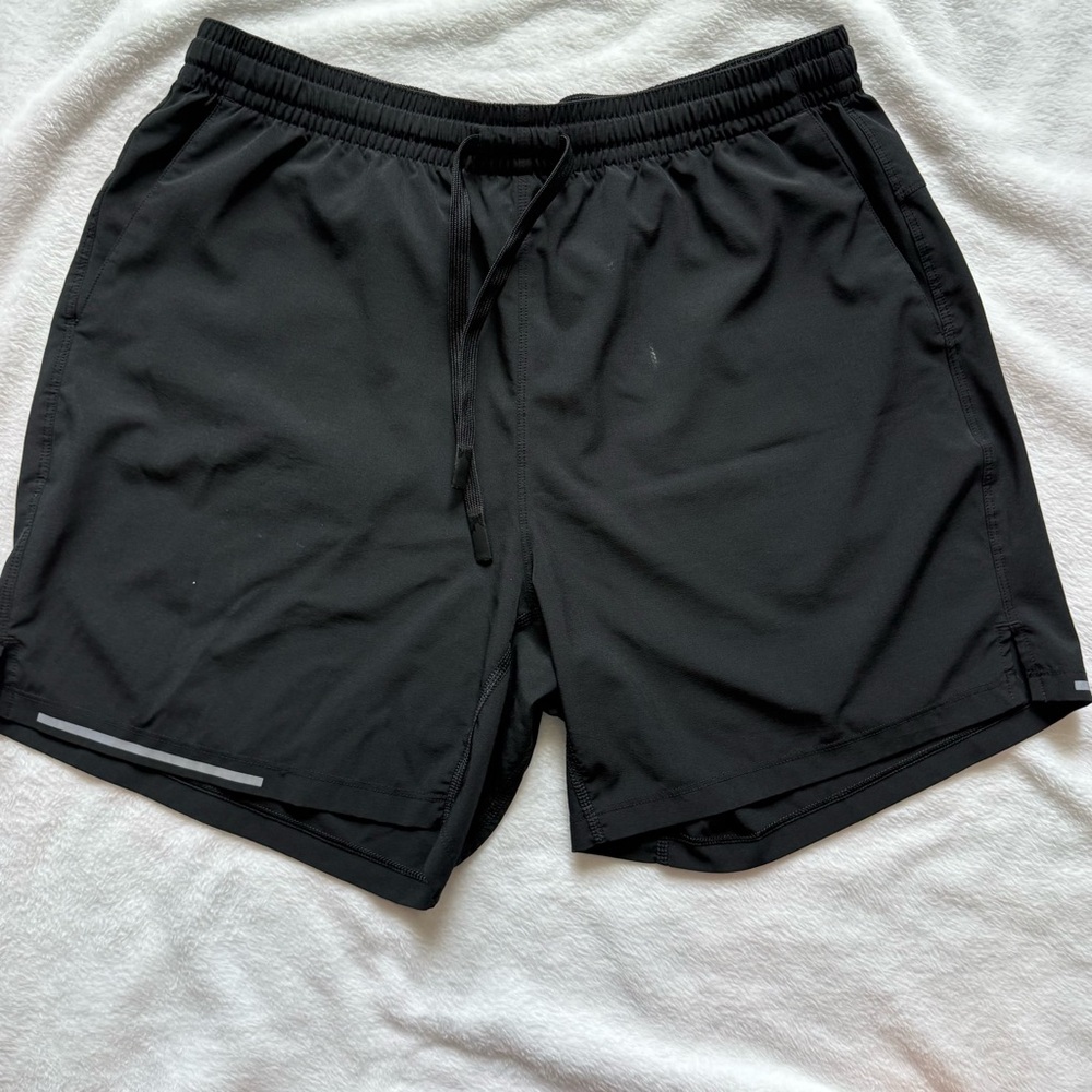 Sleek Black Athletic Shorts for Men